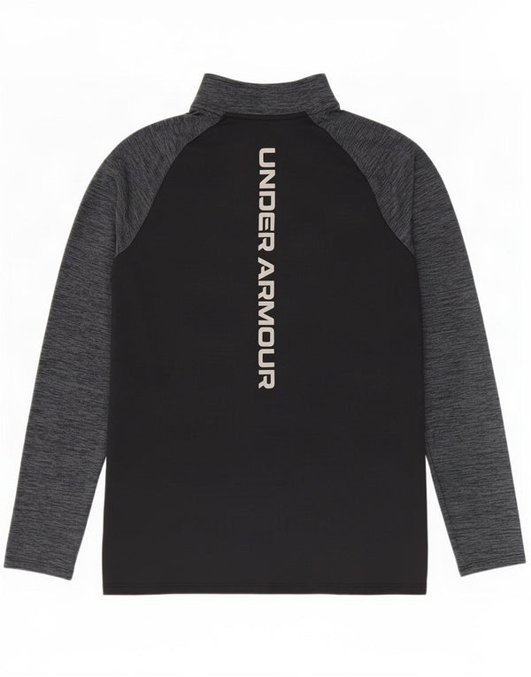 Under Armour Haut de Survêtement Zip Neck Pullover Homme Noir Colorblock