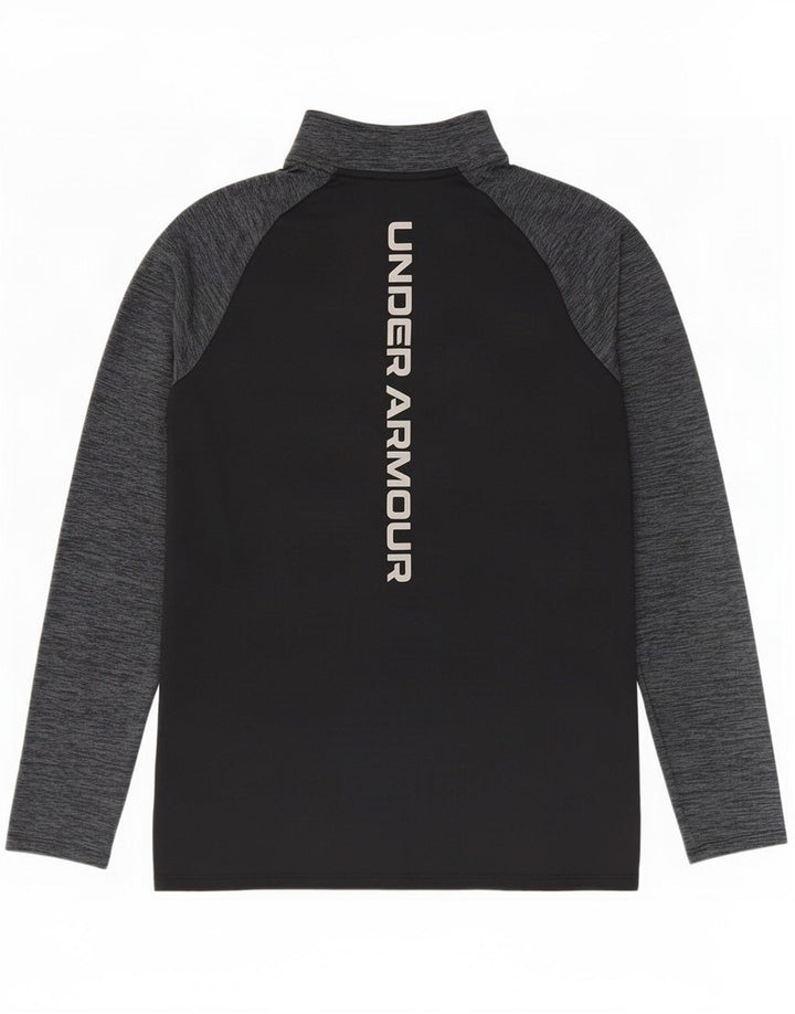 Under Armour Haut de Survêtement Zip Neck Pullover Homme Noir Colorblock