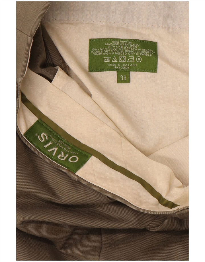 ORVIS Pantalon Chino Droit Homme W38 L30 Kaki Coton