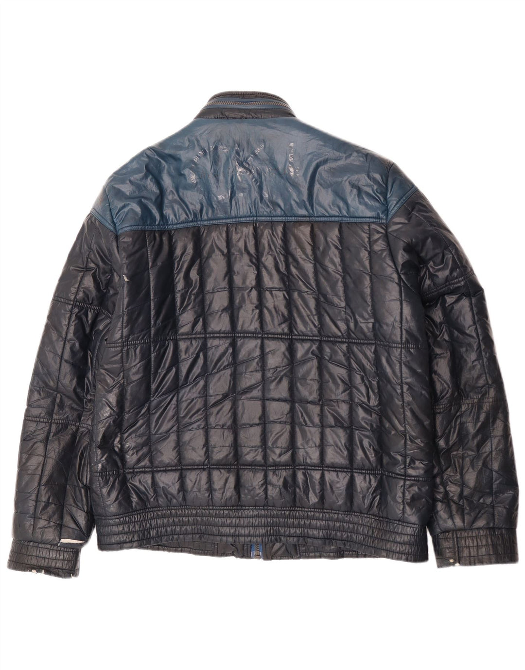 Calvin Klein Jeans Veste matelassée pour homme UK 44 2XL Bleu marine Colourblock