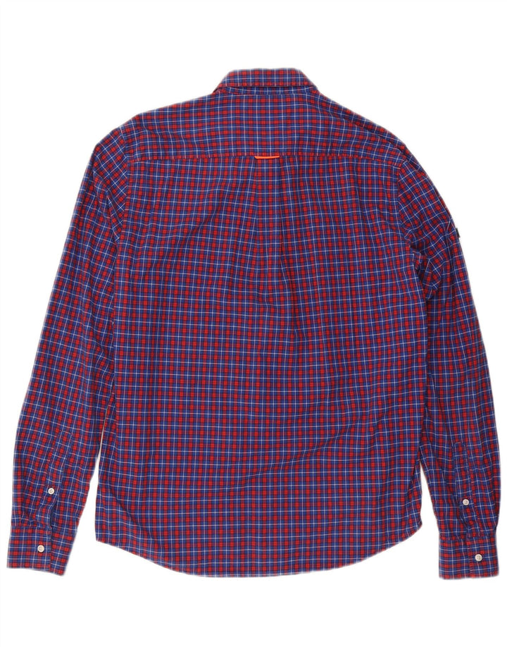 SUPERDRY Chemise Homme Bleu Moyen Carreaux Coton