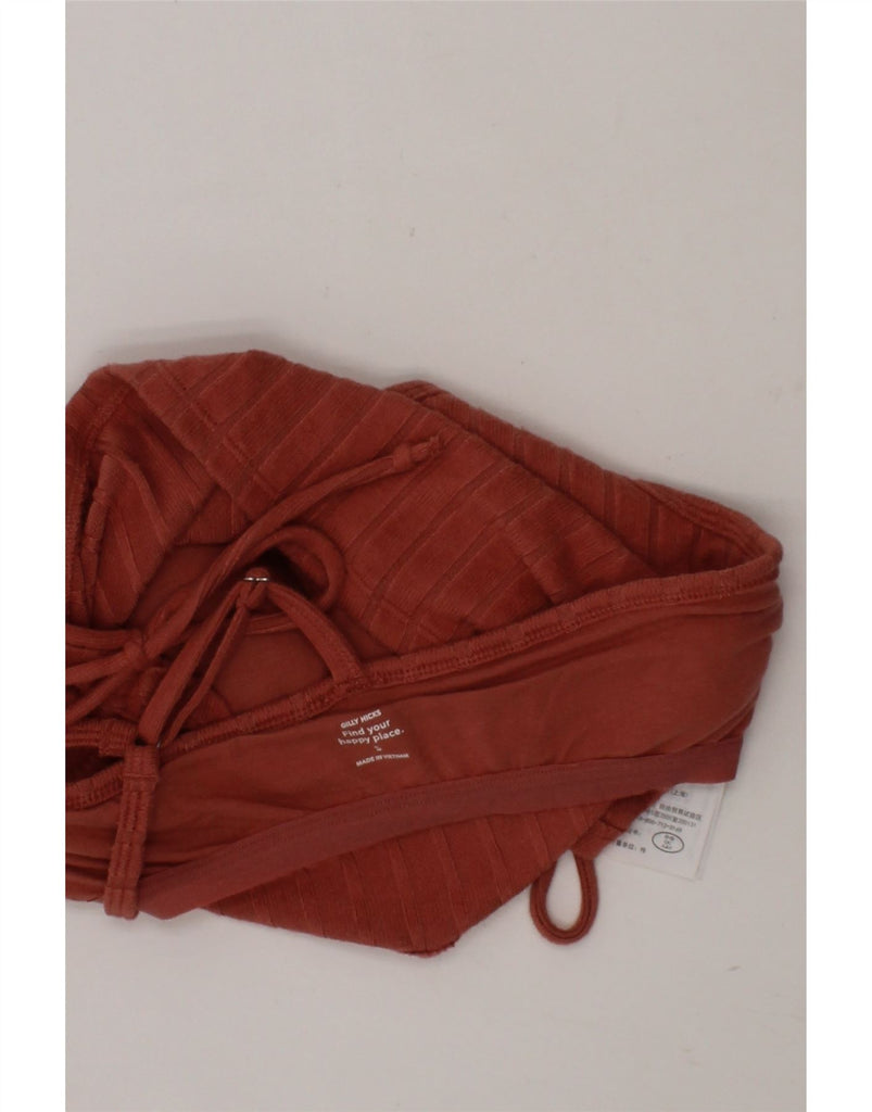 GILLY HICKS Womens Crop Top UK 8 Small Orange Vintage Gilly Hicks and Second-Hand Gilly Hicks from Messina Hembry 