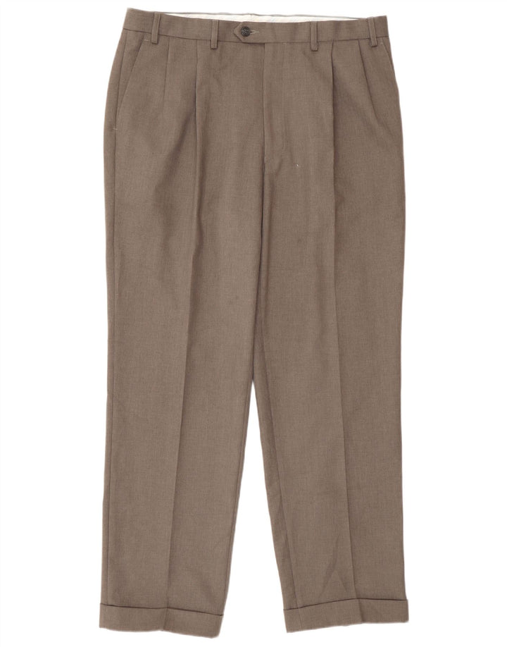 Marks & Spencer Pantalon de costume pour homme W36 L31 Gris Polyester