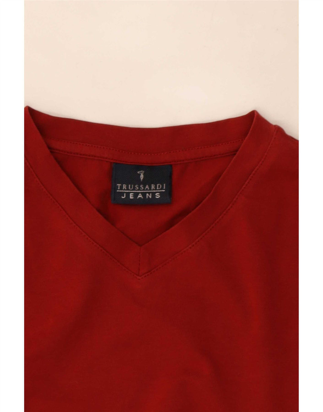 Trussardi Jeans Haut T-Shirt Rouge Moyen Homme