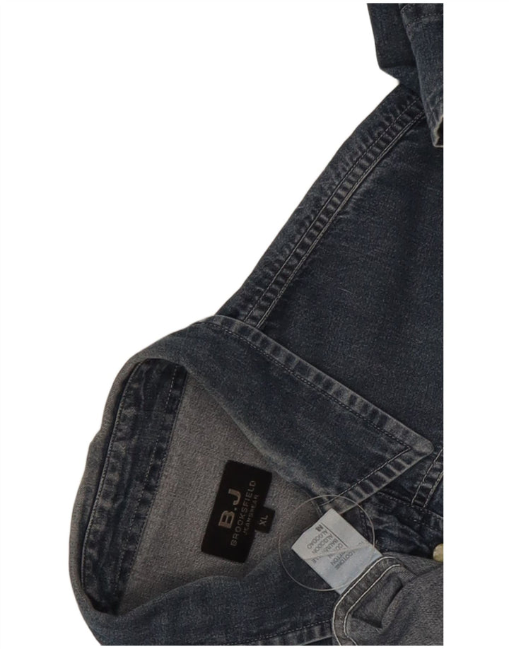 Chemise en jean Brooksfield Homme XL Bleu Coton
