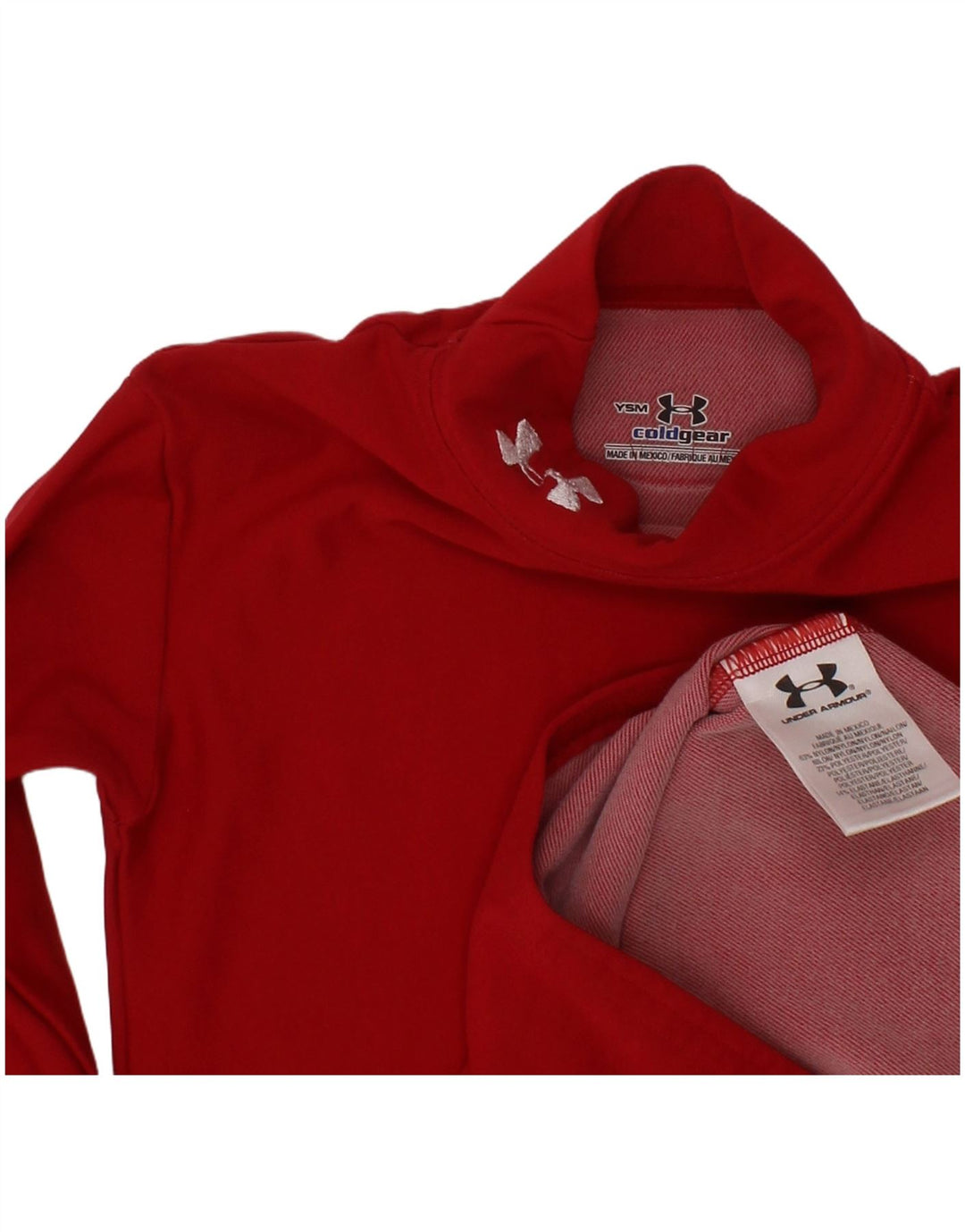 UNDER ARMOUR Haut Cold Gear à manches longues pour fille 7-8 ans Petit nylon rouge