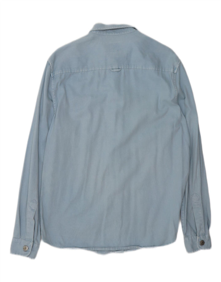 RIVER ISLAND Chemise en Jean Petit Bleu Coton Homme