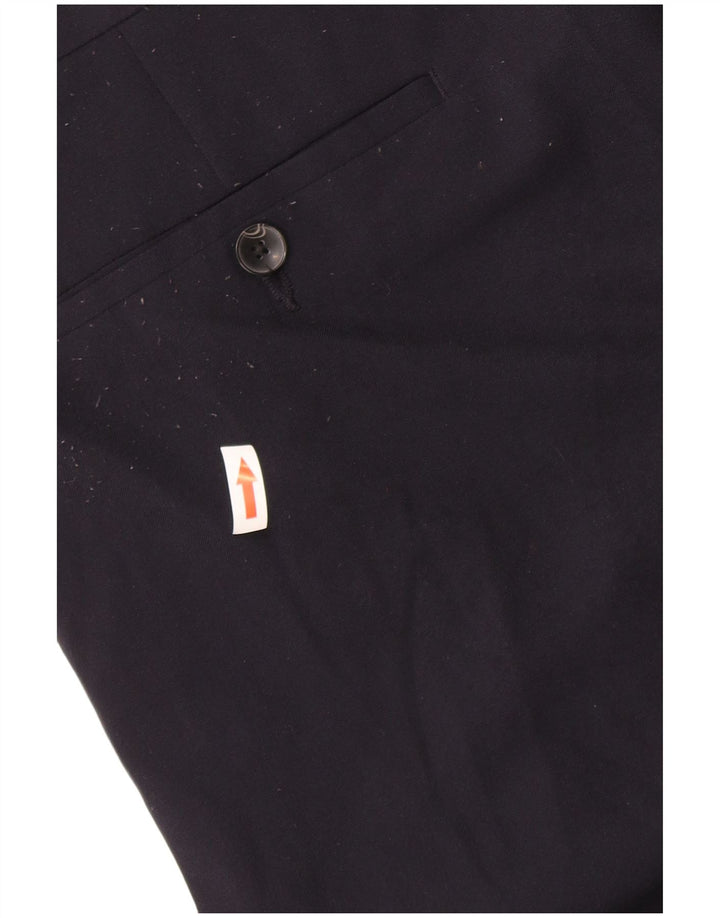 Marks & Spencer Pantalon Chino Coupe Regular Homme W36 L27 Bleu Marine Polyester