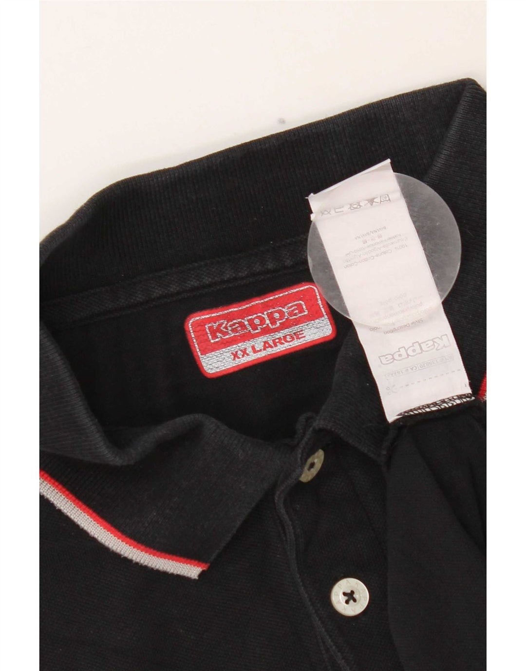 Kappa Polo Homme 2XL Noir Coton