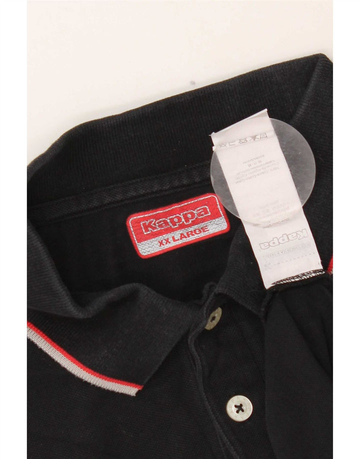 Kappa Polo Homme 2XL Noir Coton