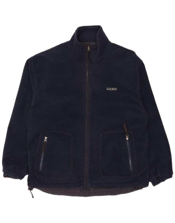 WOOLRICH Veste réversible pour homme UK 40 Large Bleu Marine Nylon