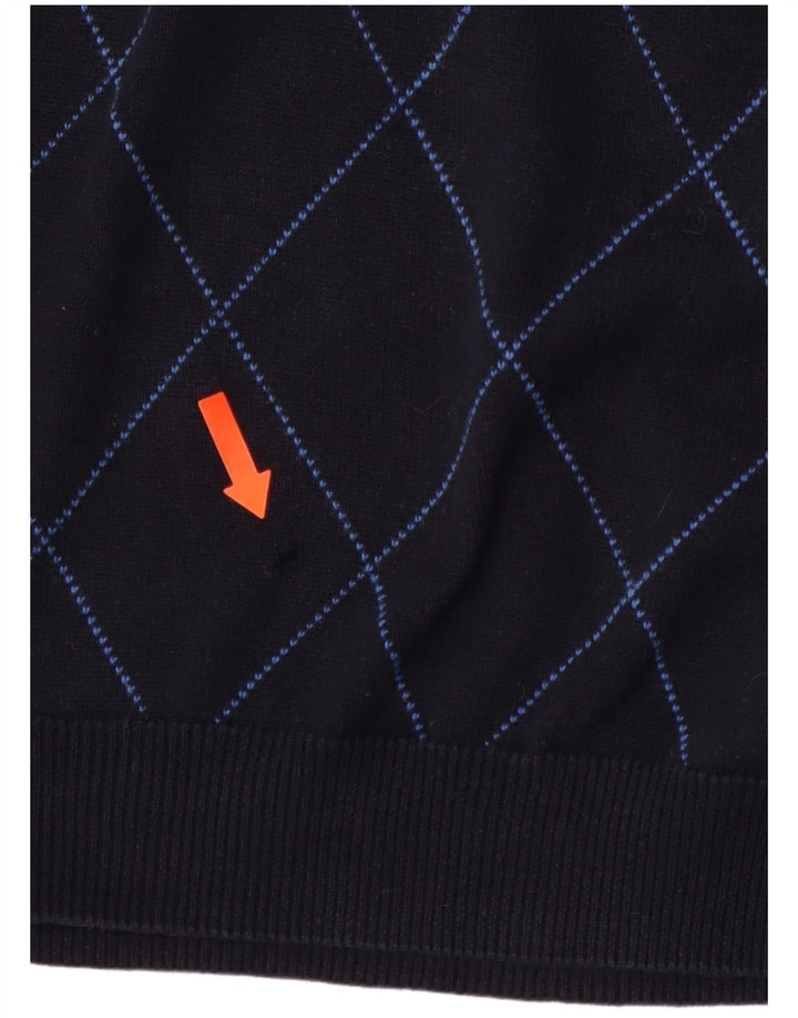 CHAPS Débardeur Homme XL Bleu Marine Argyle/Diamant Coton