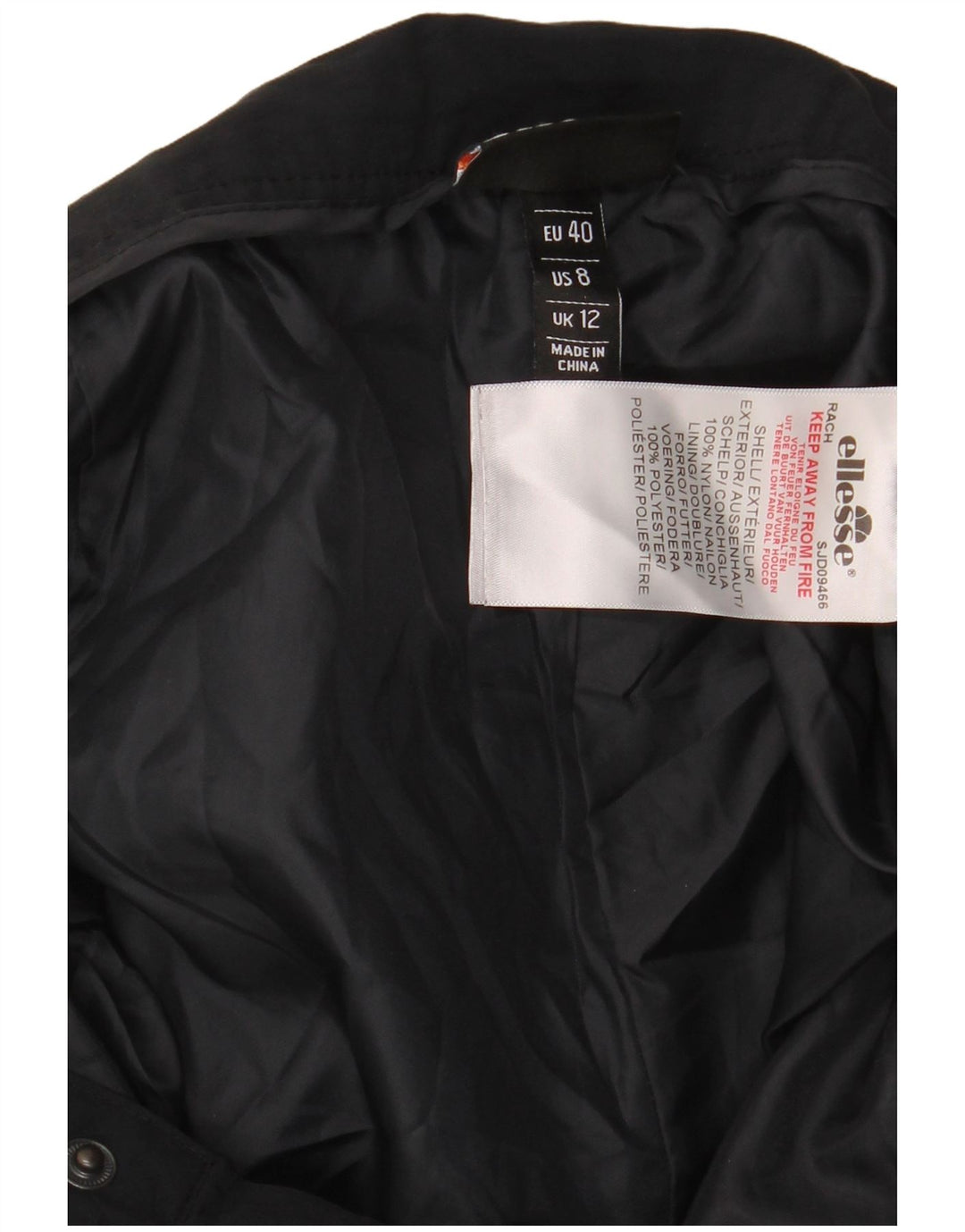 Ellesse Pantalon cargo pour femme UK 12 Medium W30 L30 Bleu marine Colourblock