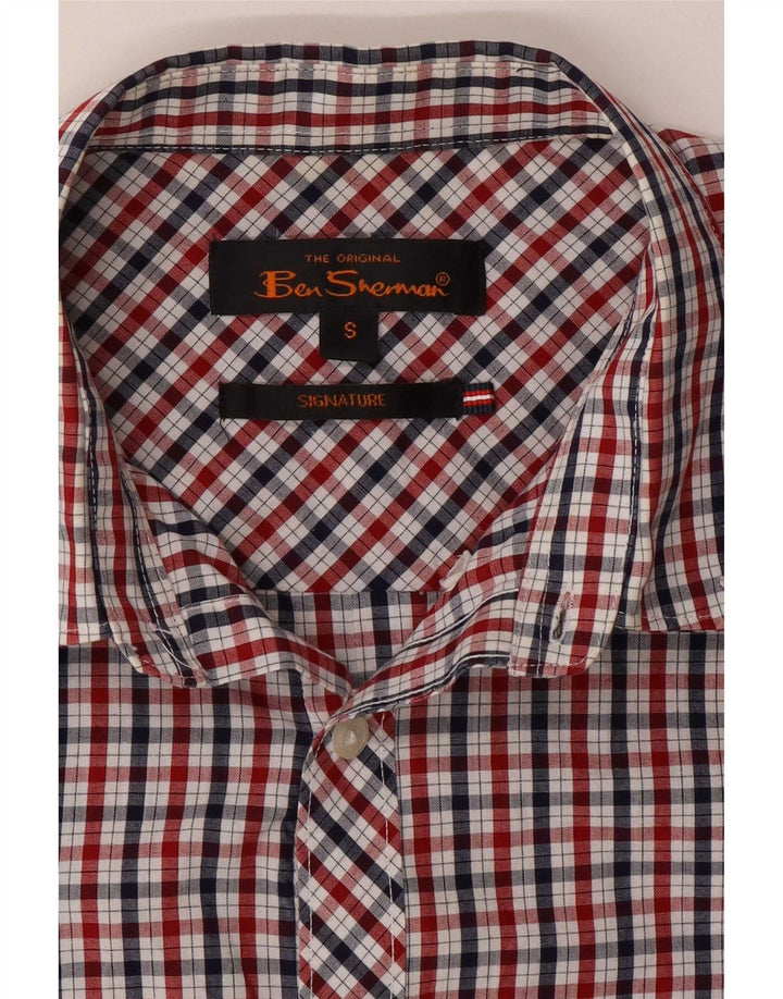 Ben Sherman Chemise à manches courtes Signature pour homme Petit carreaux multicolores