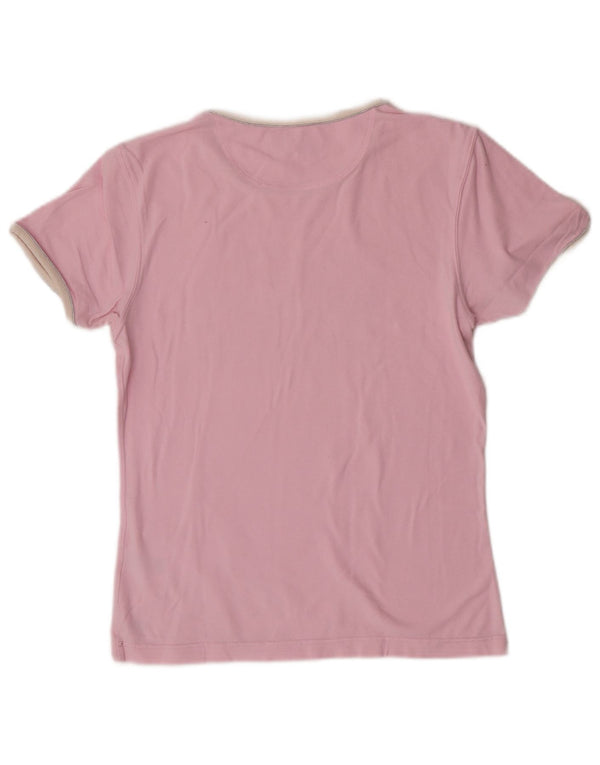 Russell Athletic T-shirt graphique pour femme UK 18 XL en coton rose