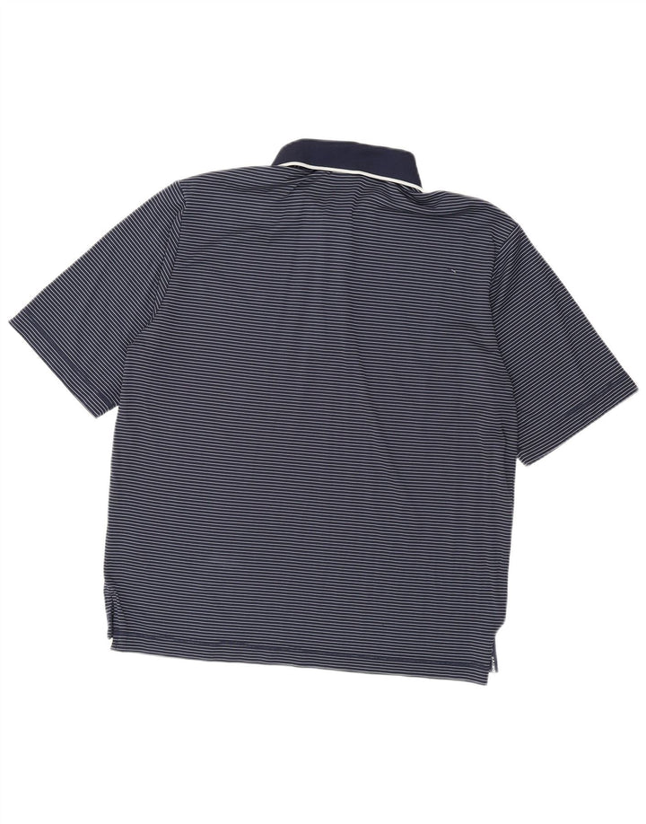Chervo Polo Homme IT 48 Bleu Marine Moyen Rayure Polyamide