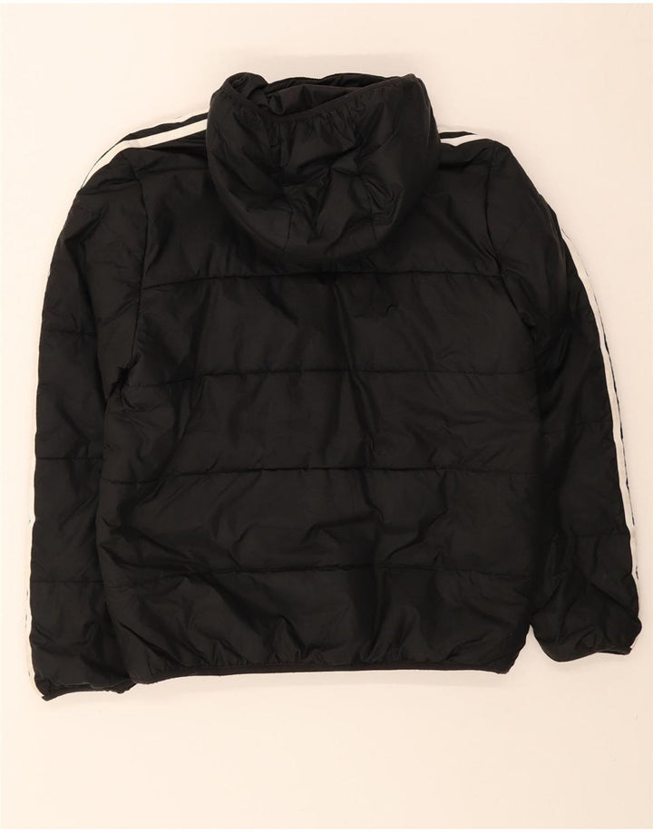 Veste matelassée à capuche Adidas Garçon 12-13 ans Noir Polyester
