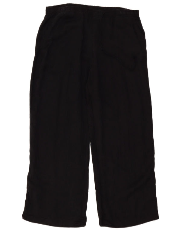 Zara Pantalon Femme Taille Haute Coupe Ample XL W36 L29 Noir
