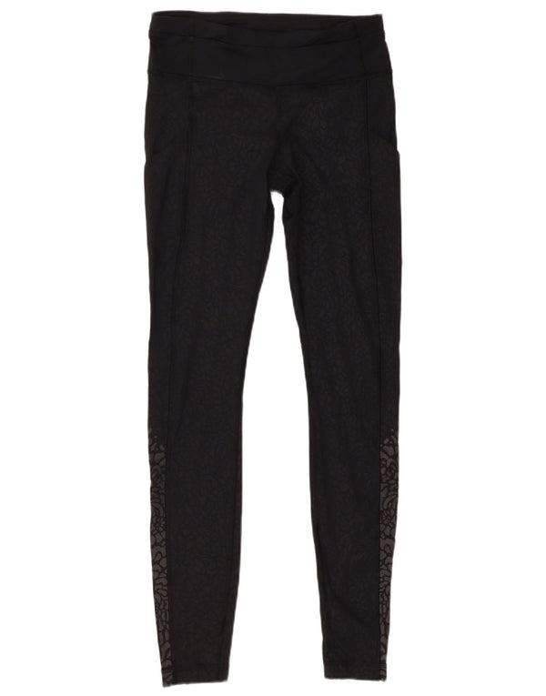 Lululemon Womens Leggings US 6 Medium Black Animal Print