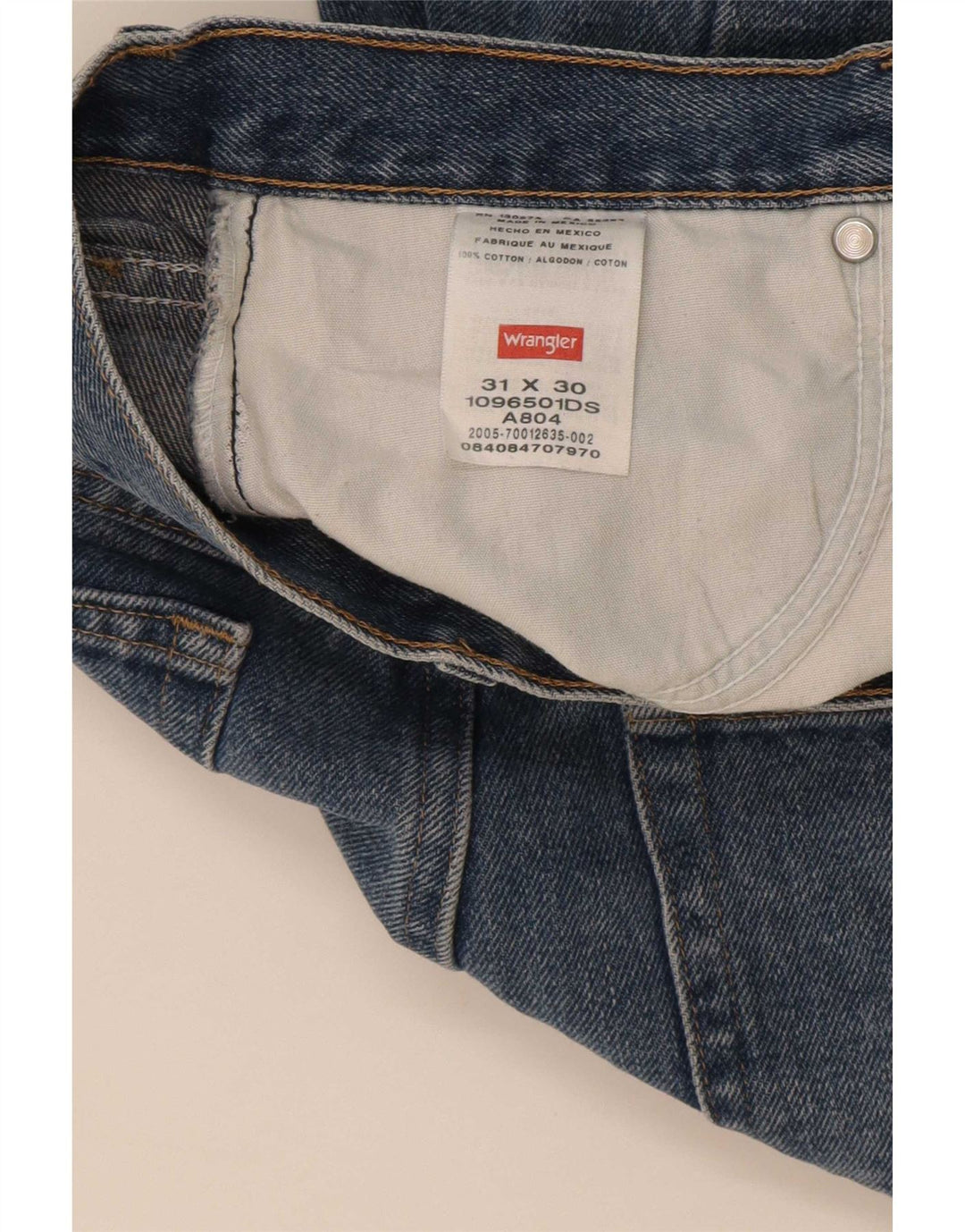 Wrangler Jean droit homme W31 L27 bleu coton