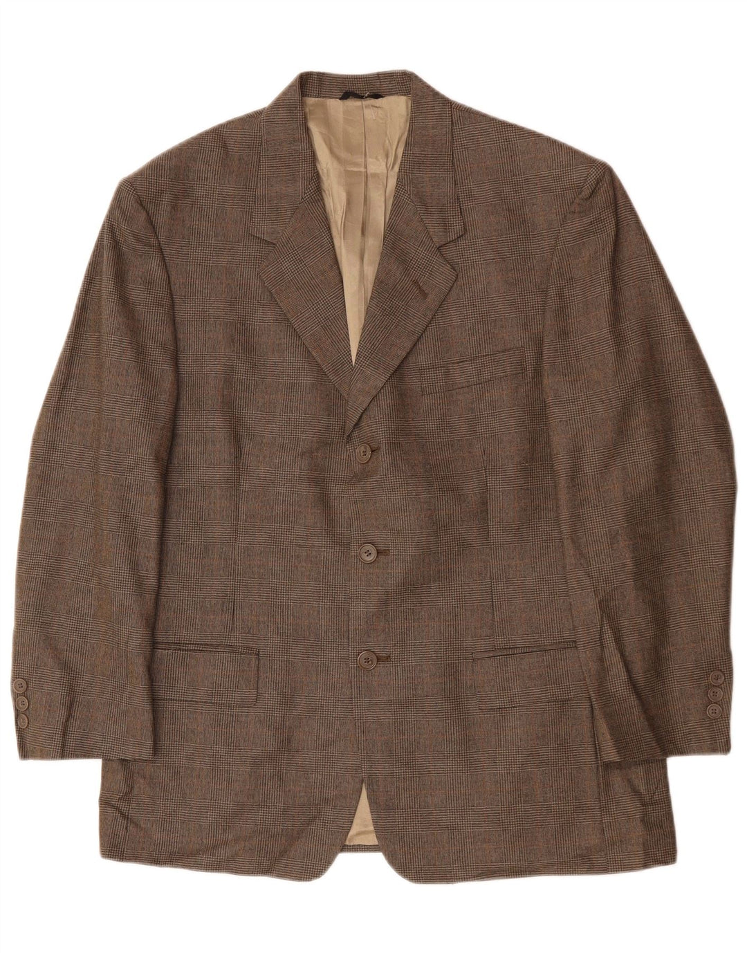 PIERRE CARDIN Veste Blazer 3 Boutons Homme UK 40 Grand Pied-de-Poule Gris