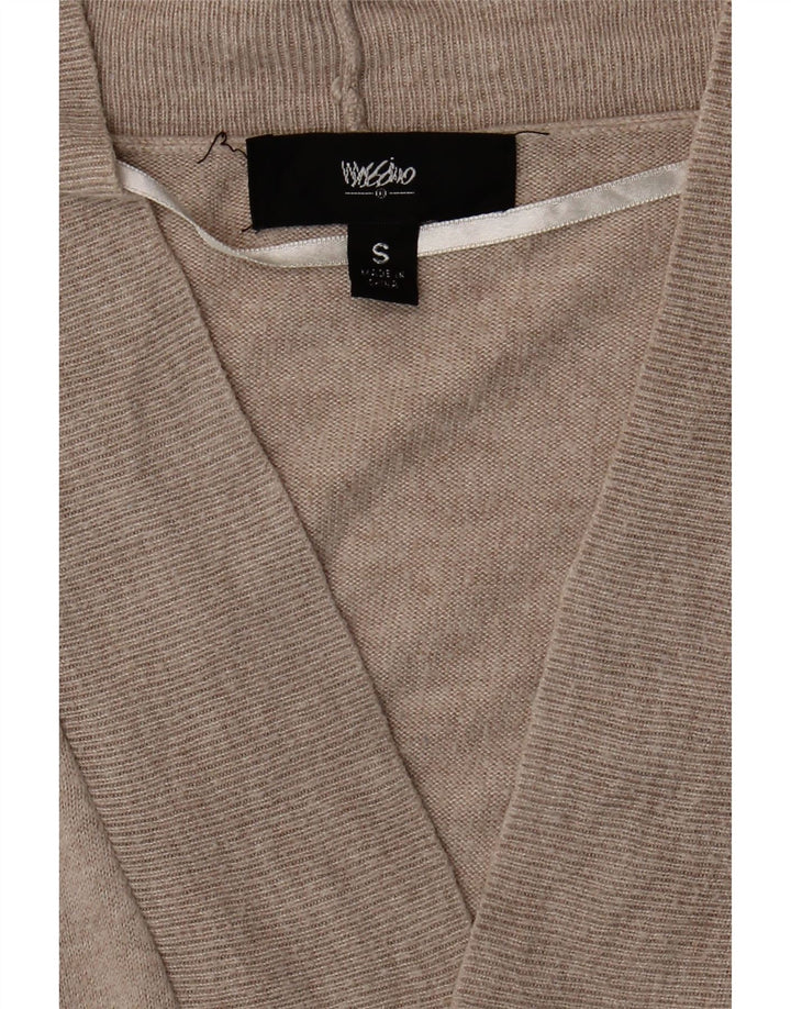 MOSSIMO Womens Open Cardigan Sweater UK 10 Small Grey Nylon Vintage Mossimo and Second-Hand Mossimo from Messina Hembry 