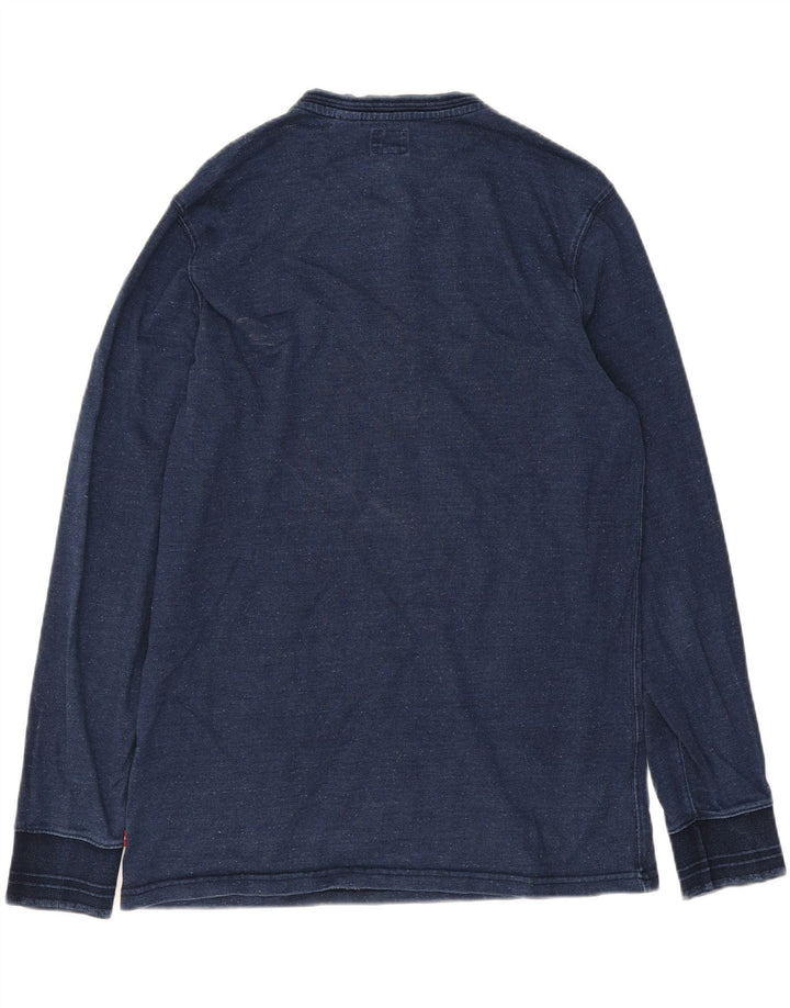 Levi's Haut à Manches Longues Homme Bleu Marine Large Coton