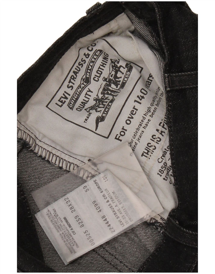 LEVI'S Short en Jean 525 Femme W28 Coton Noir Moyen