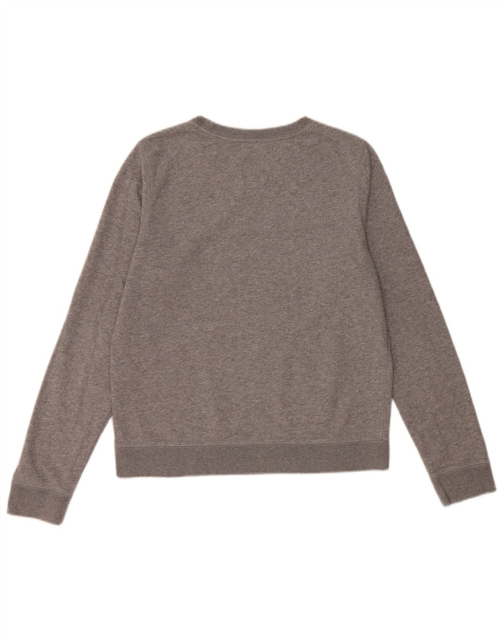 JACK WILLS Sweat-shirt graphique pour femme UK 10 Petit coton gris