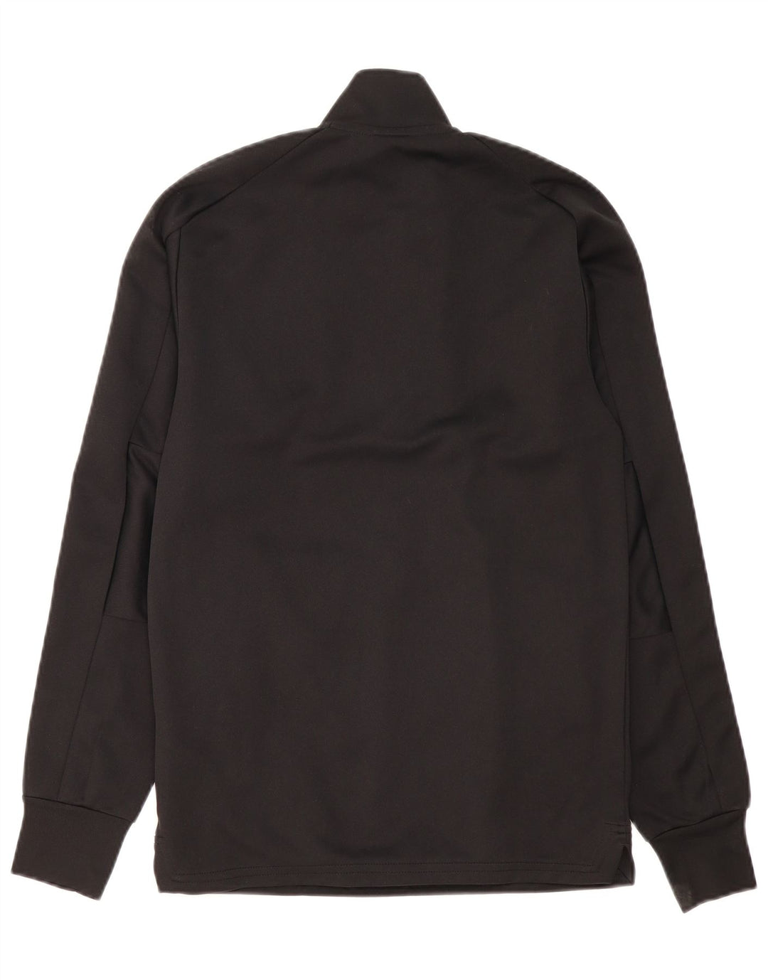 ADIDAS Hommes Climalite Zip Neck Pull Survêtement Top XS Noir Polyester