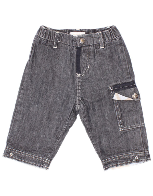 Burberry Jean cargo droit bébé garçon 3-6 mois W16 L8 bleu coton