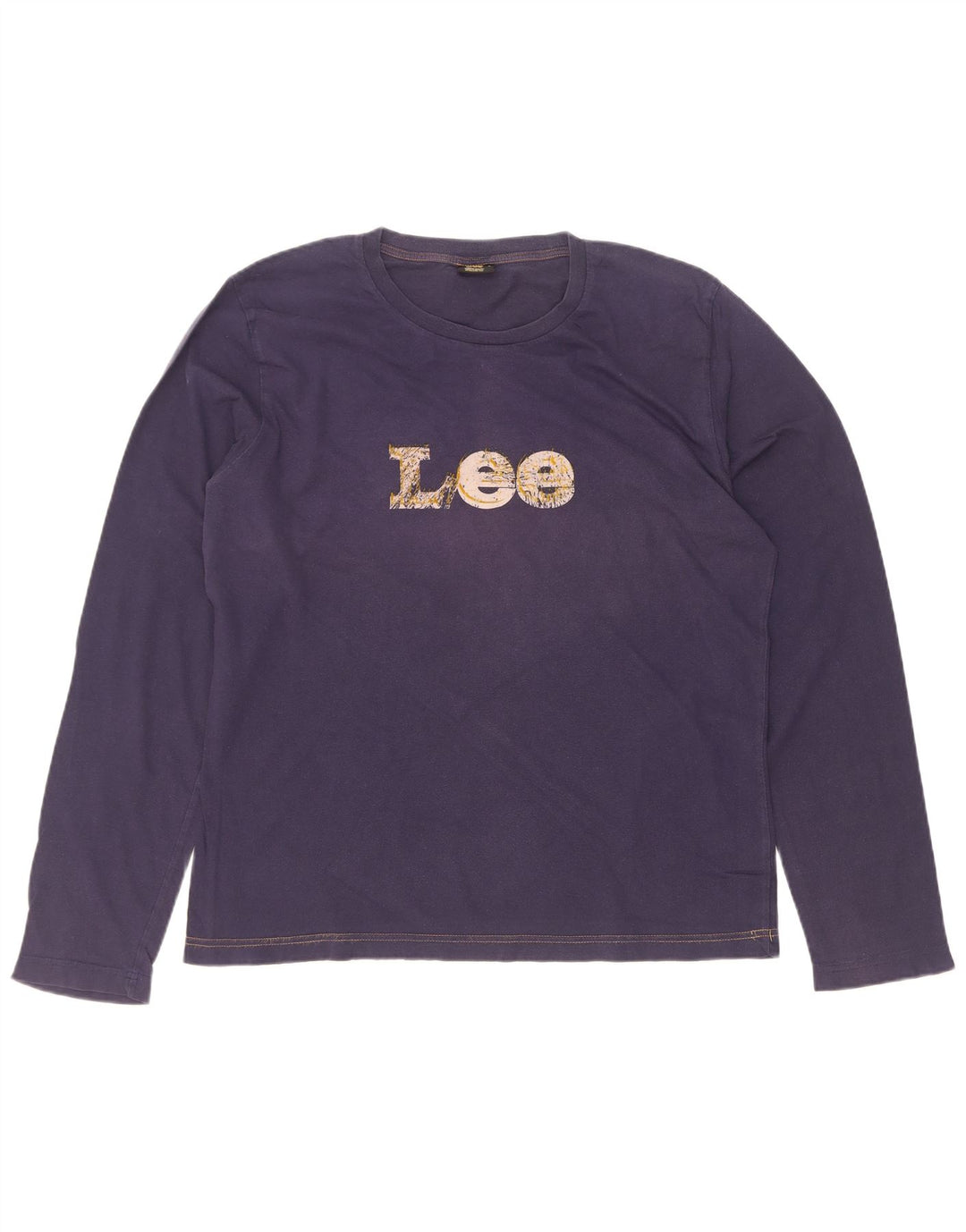 Lee Haut graphique à manches longues pour hommes, grand coton bleu marine
