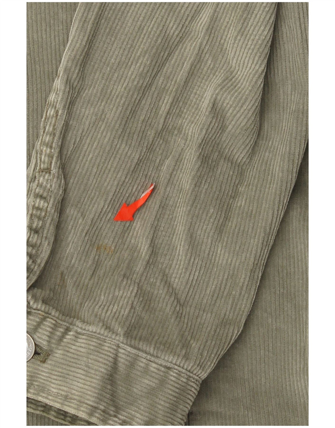 Eddie Bauer Veste en velours côtelé pour femme UK 16 Grand coton vert