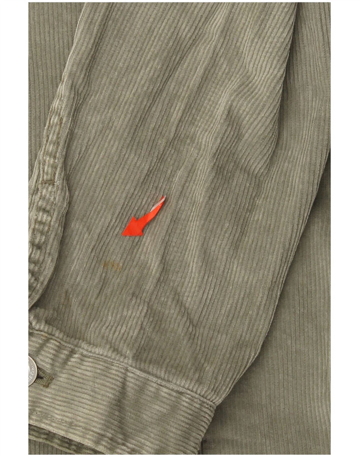 Eddie Bauer Veste en velours côtelé pour femme UK 16 Grand coton vert