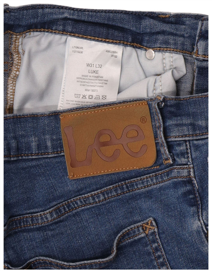 Lee Jean Slim Luke Femme W31 L32 Bleu Coton