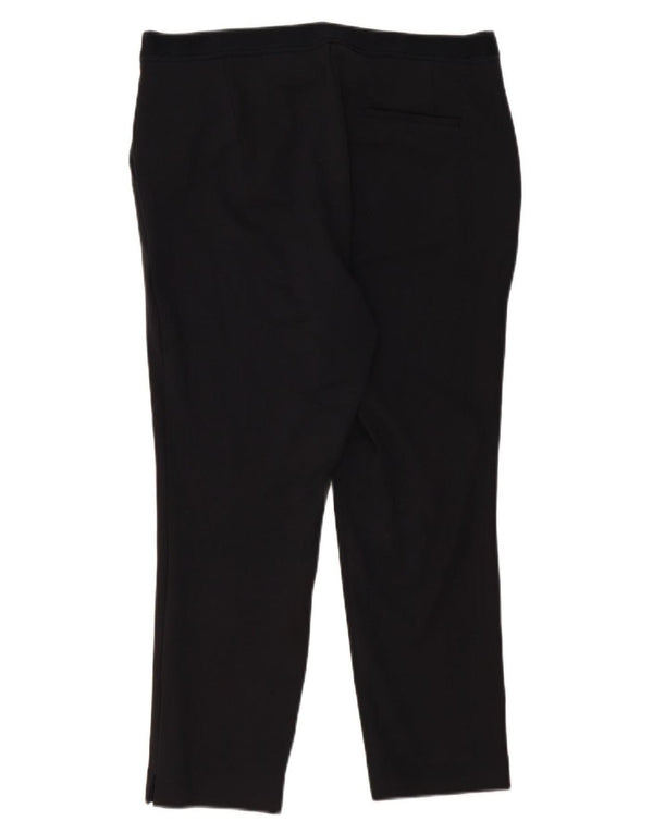Marks & Spencer Pantalon de costume slim court pour femme UK 16 Large W34 L25 Noir