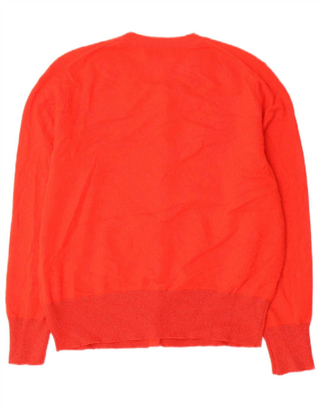 Marks & Spencer Pull cardigan autographe pour femme UK 14 cachemire rouge moyen