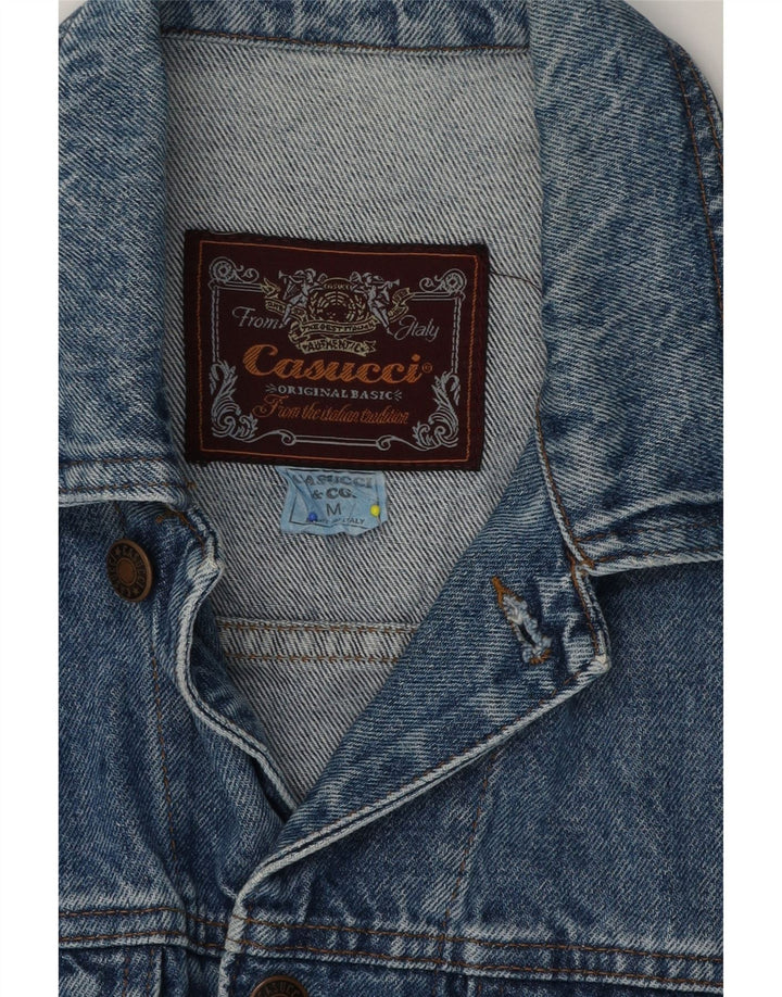 Casucci Veste en jean pour homme UK 38 Bleu moyen Coton