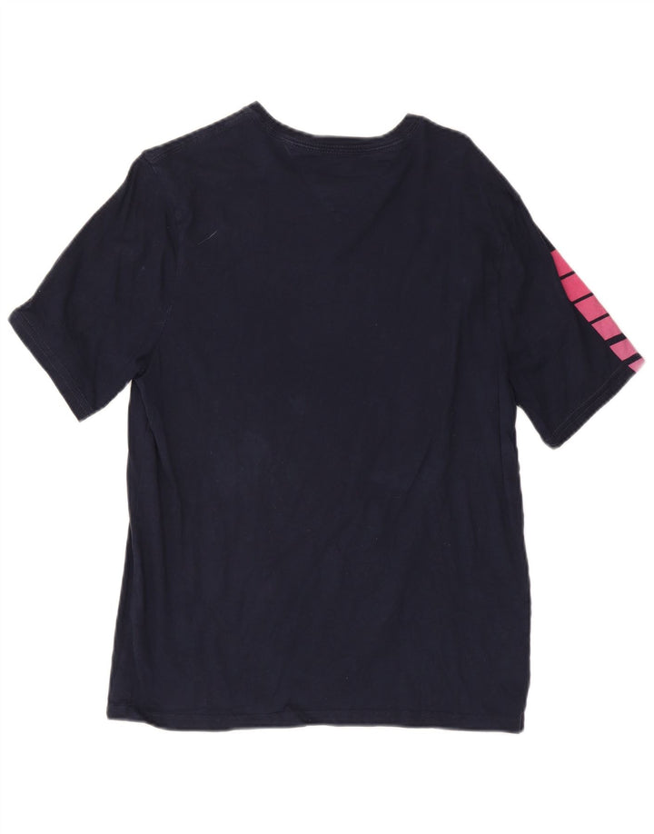Tommy Hilfiger T-Shirt Graphique Homme Petit Bleu Marine Coton