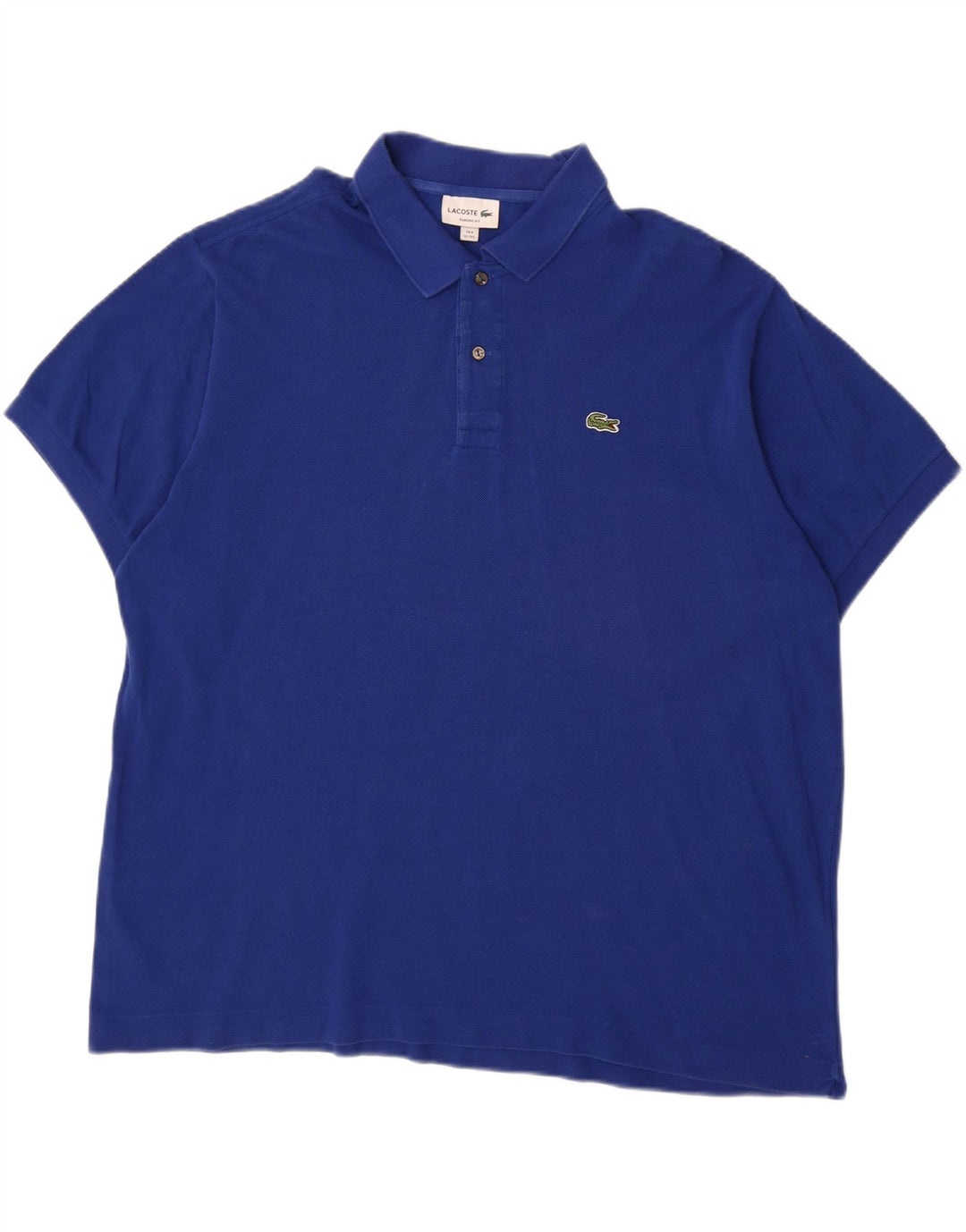 LACOSTE Polo coupe classique pour homme taille 8 3XL bleu coton