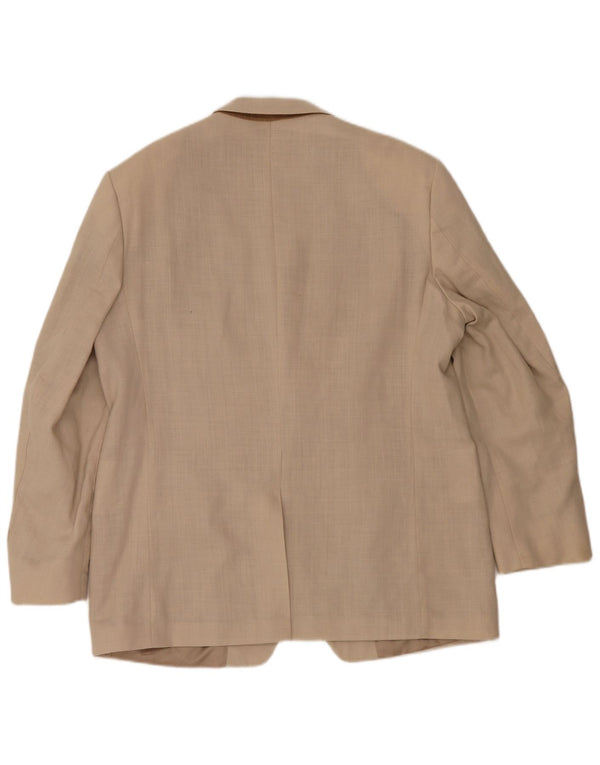 Marks & Spencer Veste blazer à 2 boutons pour homme UK 44 XL Beige Lin