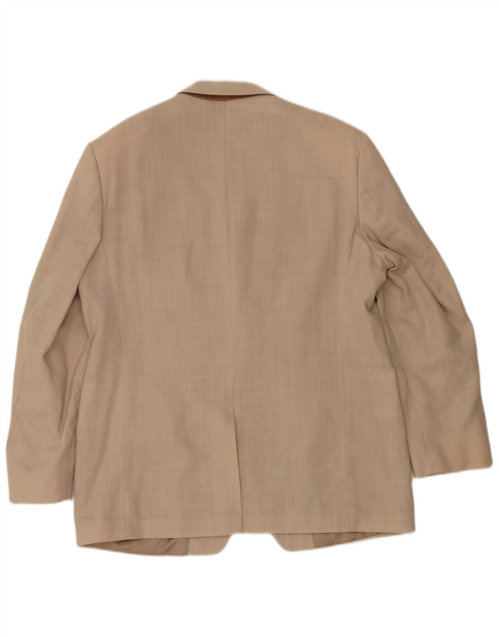 Marks & Spencer Veste blazer à 2 boutons pour homme UK 44 XL Beige Lin