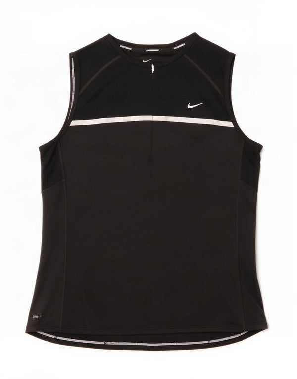 Nike Womens Dri Fit Débardeur UK 16 Grand Noir