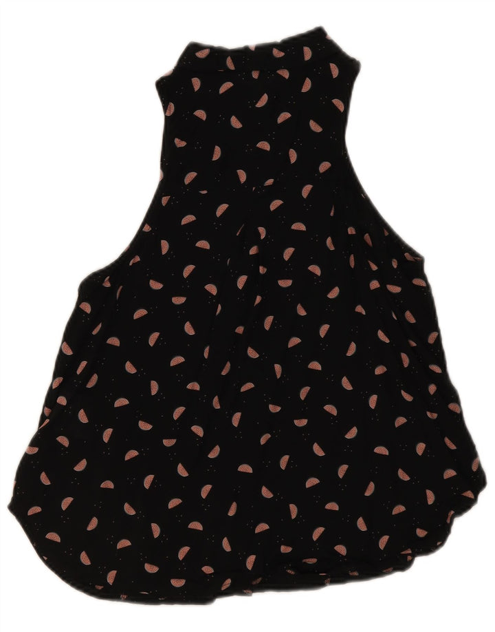 CLOCK HOUSE Chemisier à motif abstrait pour femme EU 38 Noir moyen