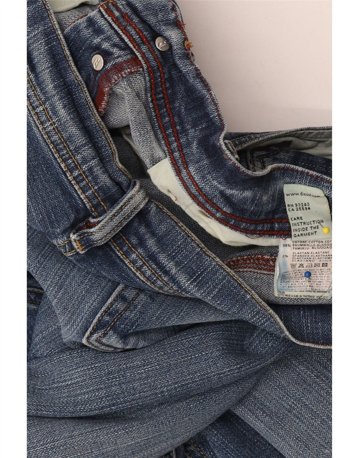 Diesel Jean Droit Homme W36 L32 Bleu Coton