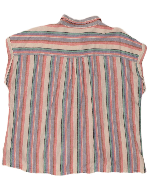 Orvis Chemisier sans manches pour femme UK 18 XL Rayé multicolore