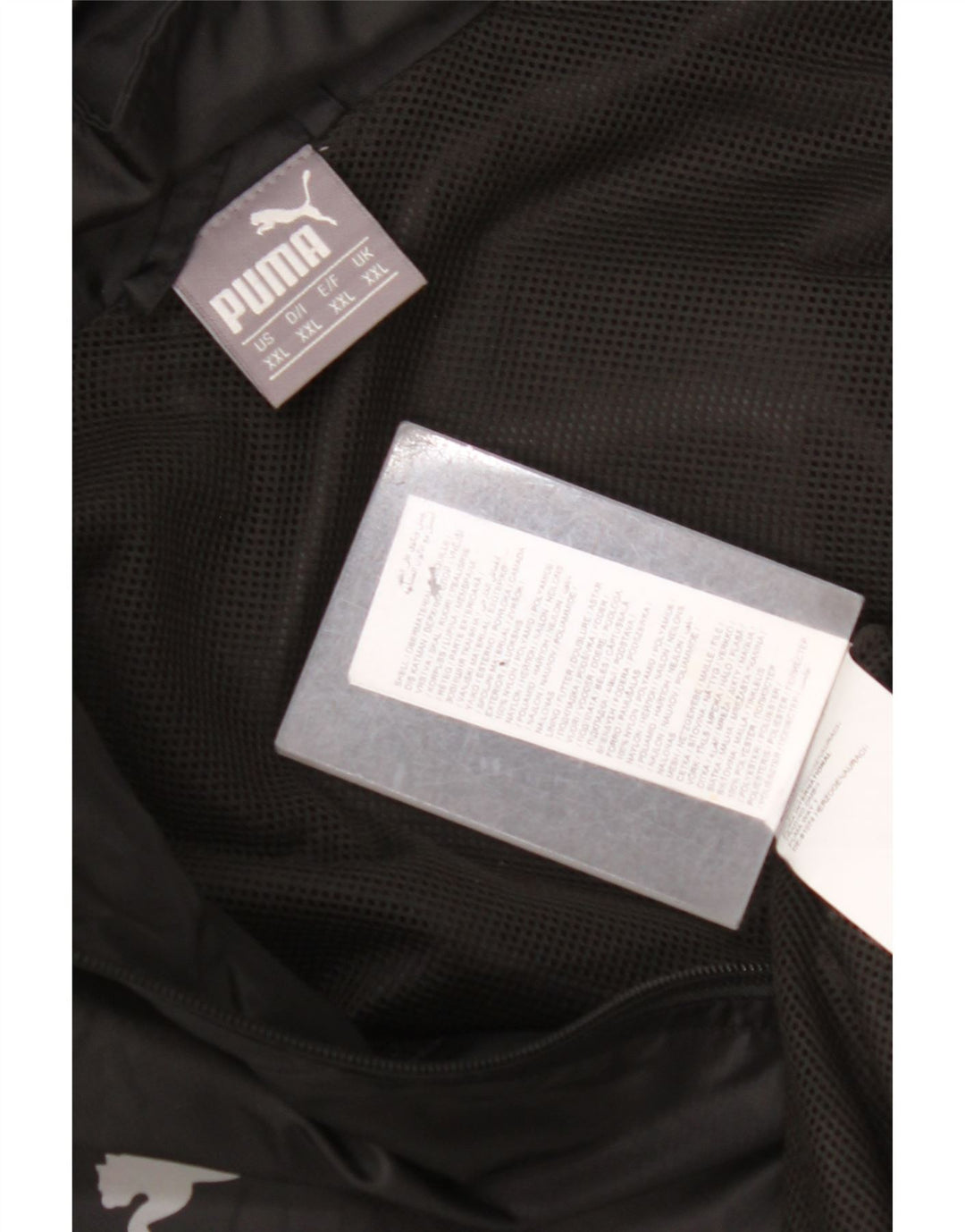 PUMA Veste de pluie à capuche pour homme UK 44 2XL Noir Nylon