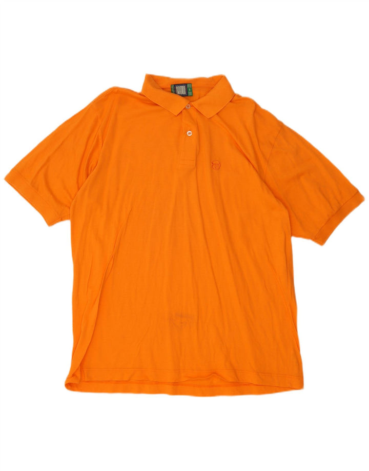 Sergio Tacchini Polo Homme XL Orange Coton