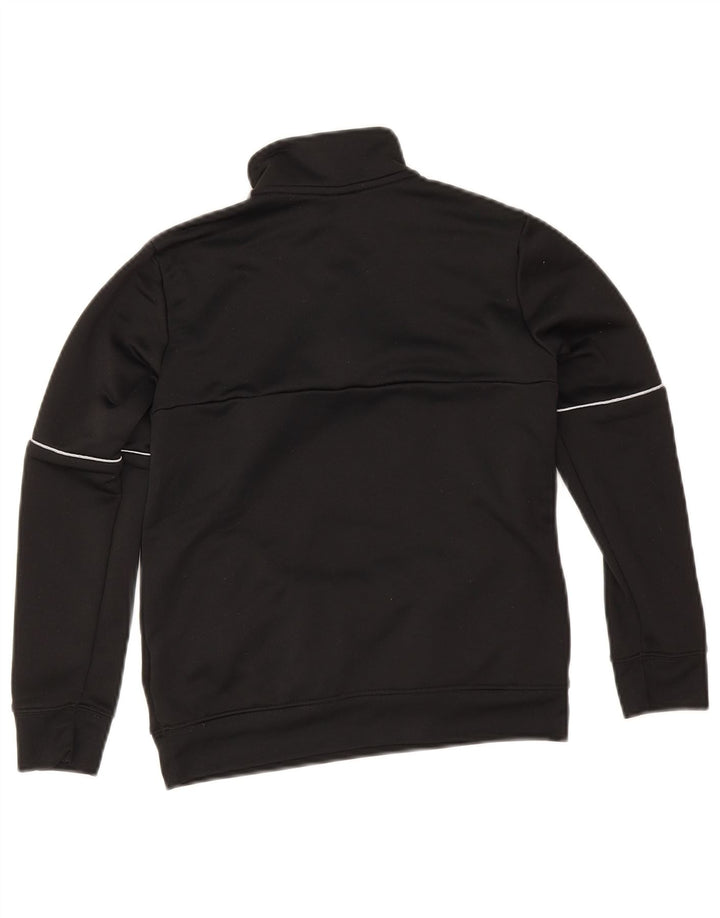 Adidas Garçon Aeroready Zip Neck Sweatshirt Jumper 9-10 ans Noir Polyester