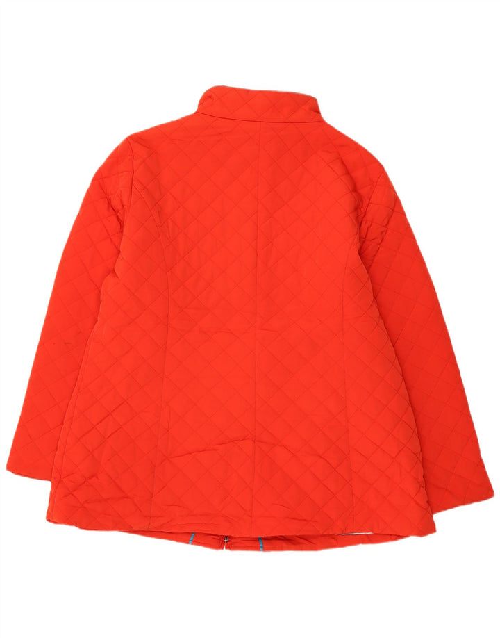 CALVIN KLEIN Veste matelassée Femme UK 18 XL Rouge Polyester